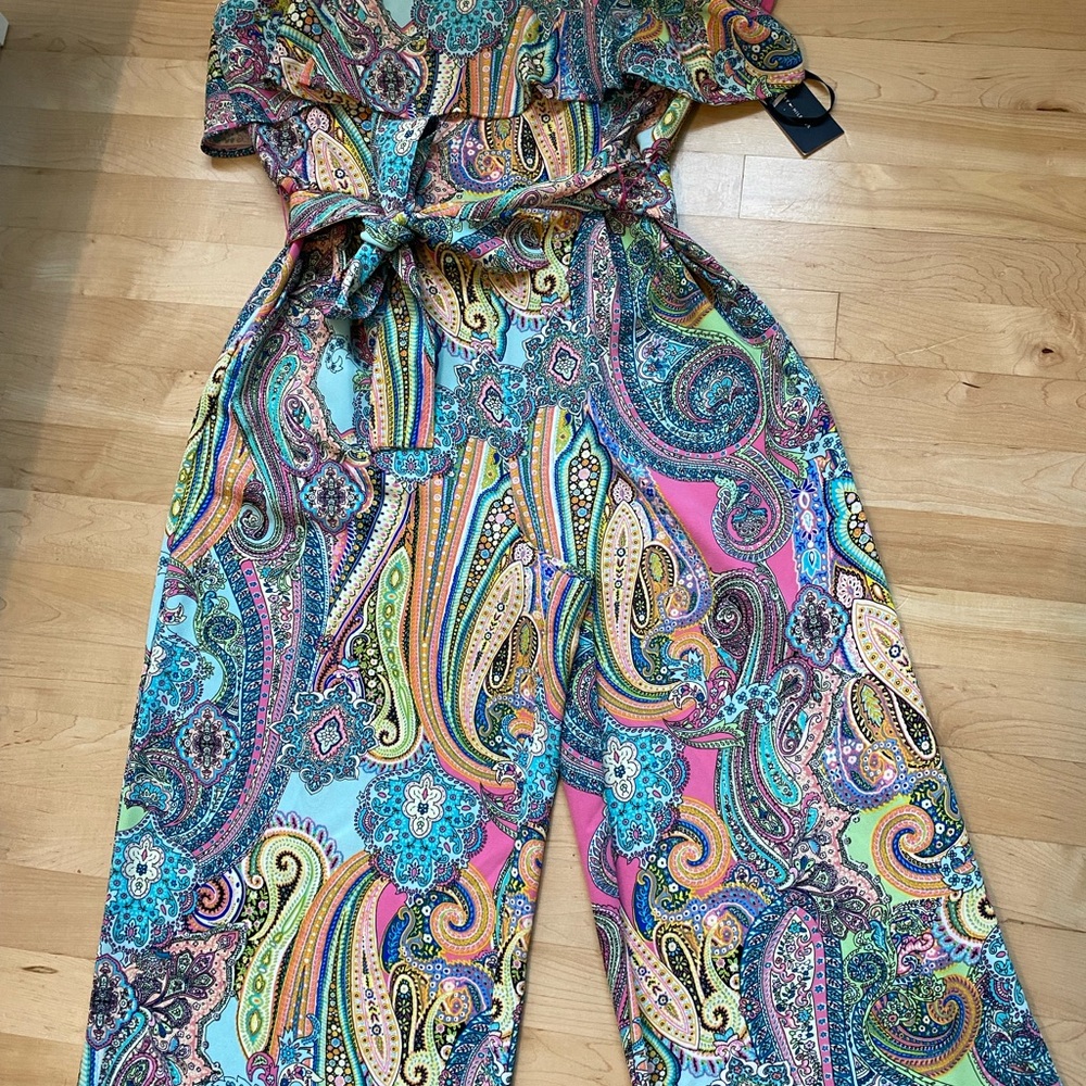 Tommy Hilfiger Multicolor Ruffle Jumpsuits - Picture 3 of 9